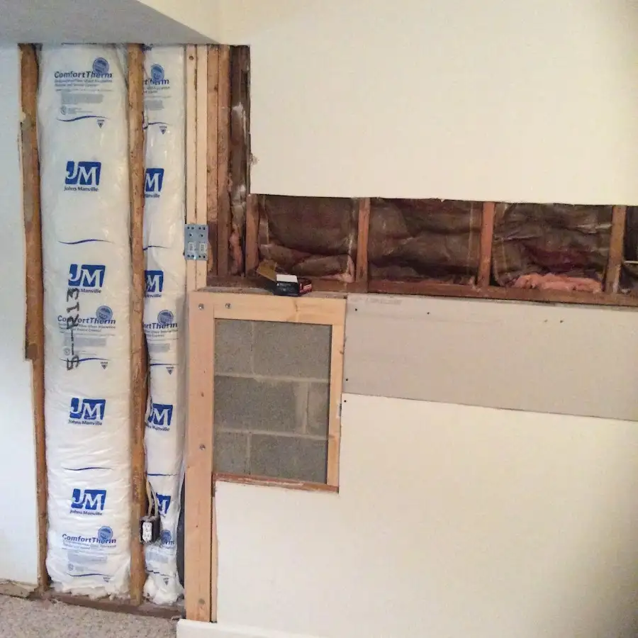 Wall insulation replacement during Odor Removal & Deodorization in Glens Falls